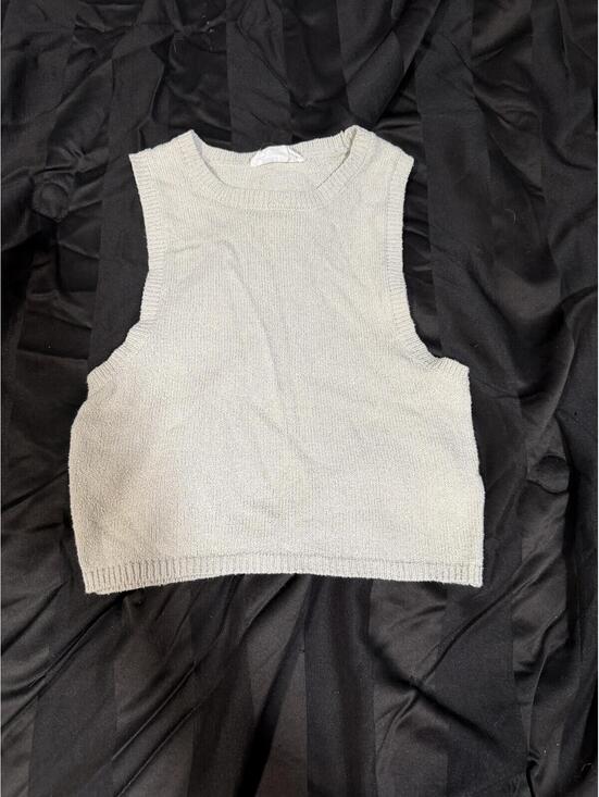 Double Zero Tops - Double Zero Mystical Medium Knit Sleeveless Crop Top